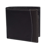 Leaderachi Genuine Leather RFID Protected Premium Oliver Black & Brown Wallet for Men(W8008-BKNEW)