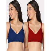 IN CARE LINGERIE - Multicolor Cotton Lightly Padded Women's Everyday Bra ( Pack of 2 ) - None