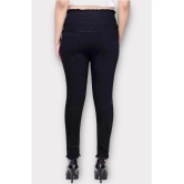 ICONIC ME- Girls High Waist Denim Black Jeans - None