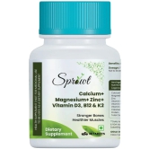 Sprowt Calcium Magnesium Zinc Vitamin D3, B12 & K- Vegetarian Tablets 1 no.s Minerals Tablets