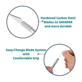 ECLET Detail Pen Knife With 5 Interchangeable Sharp Blades For Carving/Mat Cutting &Paper Cutting (code 11