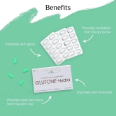 Glutone-Hydra | Setria Glutathione with Ceramosides Tablets for Dry Skin | For Glowing Hydrated Skin | Pack of 30 Tablets