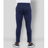 MAD TEE - Navy Blue Cotton Blend Mens Trackpants ( Pack of 1 ) - XL