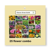 CLASSIC GREEN EARTH - Flower Seeds ( 25 FLOWER COMBO 2000 SEEDS HYBRID )