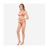 SELETA - Peach Assorted Cotton Lycra Women's Bra & Panty Set ( Pack of 1 ) - None