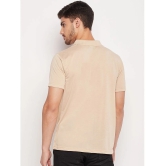 UBX - Beige Cotton Blend Regular Fit Mens Polo T Shirt ( Pack of 2 ) - None