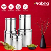 Classic Deep Dabba Plain Set of 5Pcs