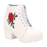 Ishransh - White Women's Ankle Length Boots - None