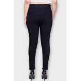 ICONIC ME- Girls High Waist Denim Black Jeans - None