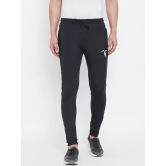 Men Black Solid Track Pants