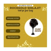 Rockgold Pure Shilajit/Shilajeet Resin With Gold & Silver,Provides Energy Level, Stamina, For Men & Women 30 gram (Pack of 1)