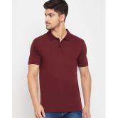 UNIBERRY Cotton Regular Fit Solid Half Sleeves Mens Polo T Shirt - Maroon ( Pack of 1 ) - None