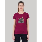 ferocious - Maroon Cotton Regular Fit Women's T-Shirt ( Pack of 1 ) - None