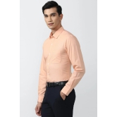 Men Peach Slim Fit Formal Full Sleeves Formal Shirt