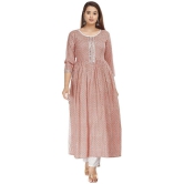 HIGHLIGHT FASHION EXPORT - Peach Straight Rayon Women''s Stitched Salwar Suit ( Pack of 1 ) - None