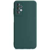 Case Vault Covers - Green Silicon Plain Cases Compatible For VIVO Y33S ( Pack of 1 ) - Green