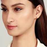 Rose Gold Infinite Loop Earrings