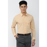 Men Orange Slim Fit Formal Full Sleeves Formal Shirt