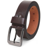 samtroh - Brown Leather Men's Formal Belt ( Pack of 1 ) - None