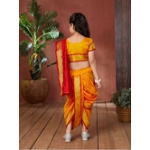 Aarika - Yellow Silk Girls Saree ( Pack of 1 ) - None