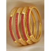 Sukkhi Gold Bangle Set ( Pack of 4 ) - None