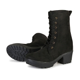 Commander Shoes - Black Women''s Mid Calf Length Boots - None