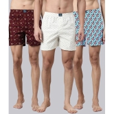 Joven Multi Boxer Shorts Cotton Mens Boxer- ( Pack of 3 ) - None