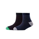 Men Pack Of 2 Patterned Cotton Above Ankle Length Socks