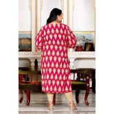 Swasti Cotton Printed Straight Womens Kurti - Pink ( Pack of 1 ) - None