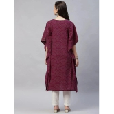 miravan - Magenta Cotton Womens Kaftan Kurti ( Pack of 1 ) - None