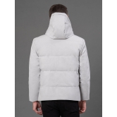 RedTape Hooded Jacket for Men | Padded & Detachable Hood | Enhanced Comfort