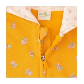 JusCubs Girls Fleece Toddlers All Over Print Hoody - Yellow (Pack of 1) - None