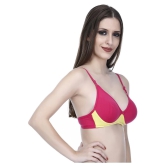 Elina Pack of 2 Cotton Non Padded Womens T-Shirt Bra ( Multi Color ) - 38B