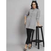 eWools.in Woollen Round Neck Women's Buttoned Cardigans - Grey ( ) - None