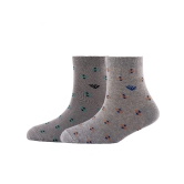 Men Pack Of 2 Patterned Cotton Ankle Length Socks