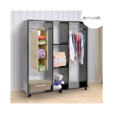 PrettyKrafts Hanging 3 Shelves Wardrobe Organiser