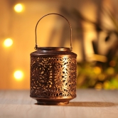 Copper Finish Hanging Lantern-