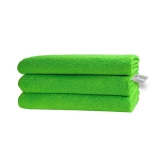 SOFTSPUN Microfiber Cloth - 2 pcs - 30x30 cms - 340 GSM Green - Thick Lint & Streak-Free Multipurpose Cloths - Automotive Microfibre Towels for Car Bike Cleaning Polishing Washing & Detailin