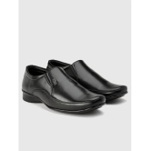 Action Black Mens Slip On Formal Shoes - None