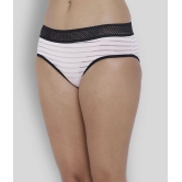 BASIICS By La Intimo Pack of 1 Polyester Striped Womens Briefs ( Pink ) - None