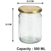 Somil Glass Container Jar Glass Transparent Utility Container ( Set of 1 ) - Transparent