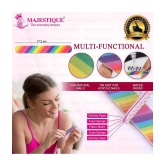 Majestique 3Pcs Double Sides Colorful Nail Filer Set, Washable & Reusable Color May Vary