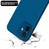 Winble iPhone 12 Mini Back Cover Case Liquid Silicone (Blue)