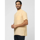 DESHBANDHU DBK - Yellow Cotton Blend Mens Regular Kurta ( Pack of 1 ) - None