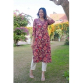 Vbuyz Cotton Printed Straight Womens Kurti - Purple ( Pack of 1 ) - None