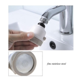 360 Degree Rotating ABS Silicone and Stainless Steel Sprinkler Faucet Pressurizing Water Tap