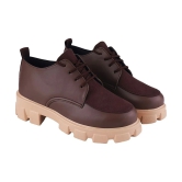 Shoetopia Brown Womens Sneakers - None