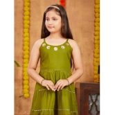 Aarika Olive Rayon Girls Top & Dhoti Set ( Pack of 1 ) - None