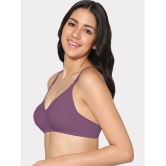 IN CARE LINGERIE - Wine Rayon Lightly Padded Women's T-Shirt Bra ( Pack of 1 ) - None