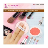 Majestique 2Pcs Set Powder Puff & Mushroom Head Sponge With Case, Makeup Foundation Sponge